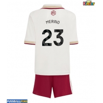 Arsenal Mikel Merino #23 3rd trikot Kinder 2025-26 Kurzarm (+ Kurze Hosen)